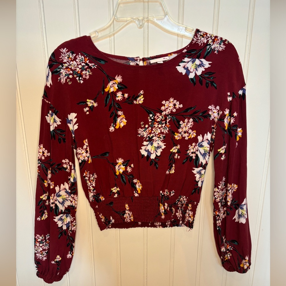SO Longsleeve Floral Blouse XS